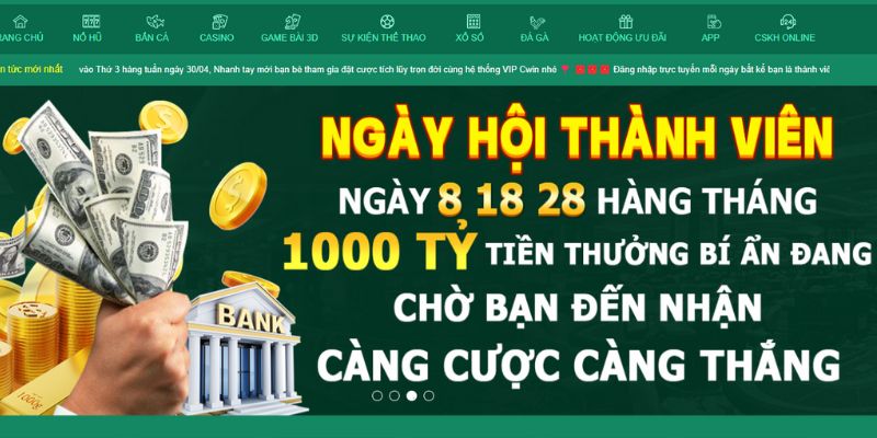 Vào những ngày cố định, chỉ cần đăng nhập là có thưởng lớn 